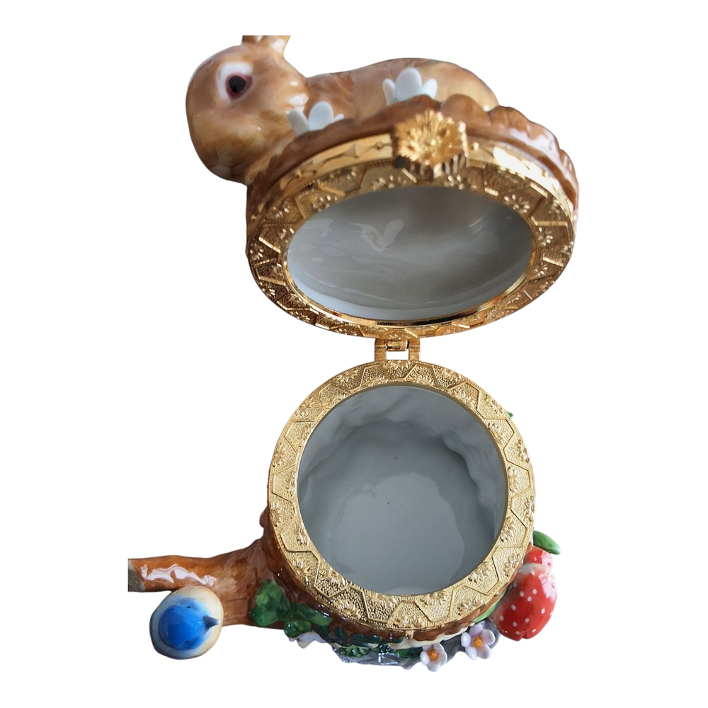 Charming Rabbit and Bird Trinket Box - Picture 6 of 8